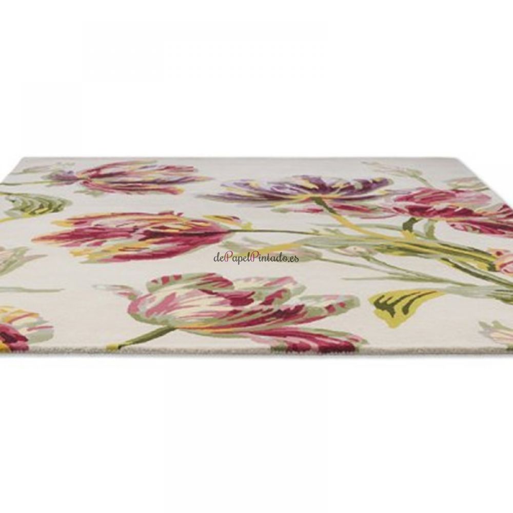 Alfombra LAURA ASHLEY LANA Y VISCOSA GOSFORD CRANBERRY 140X200-2